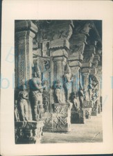 1930s India 3.25*2.25" Photo Hindu Temple Interior