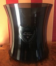 Dom Perignon Lg Champagne Cooler Ice Bucket Clear Black Acrylic by Martin Szekel