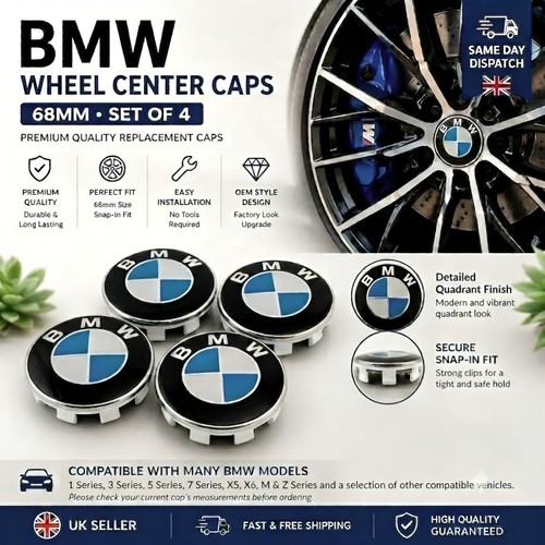 Set bmw wheel centre caps - wheel,
