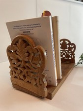 Vintage Wooden Book Slide Rack