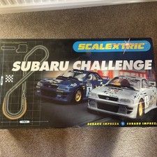 Scalextric Subaru Challenge boxed well looked after set Freepost  