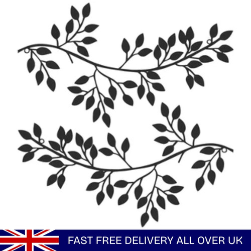 2pcs metal wall art - metal, tree