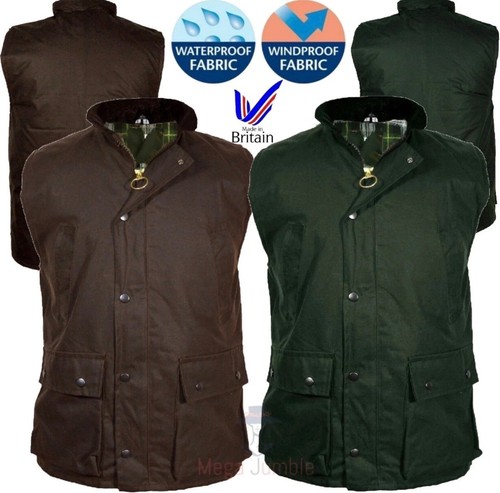 Mens wax quilted bodywarmer - mens,