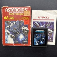 Vintage Atari Asteroids Game - Box, Cartridge & Manual - Fully Complete! CX2649