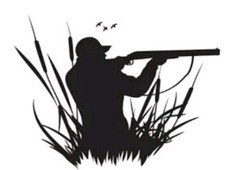 MAN HUNTING VINYL STICKER FOR