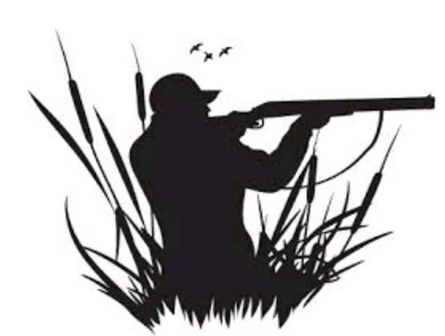 Man hunting vinyl sticker - hunting,