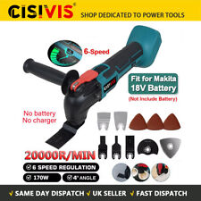 For Makita 18V Li-ion Cordless Oscillating Multi Tool 6 SPEED with Accessories-