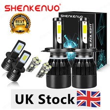 Led Headlight 80w For Toyota Starlet 1996-1999 Xenon White Fog Side Light Bulbs