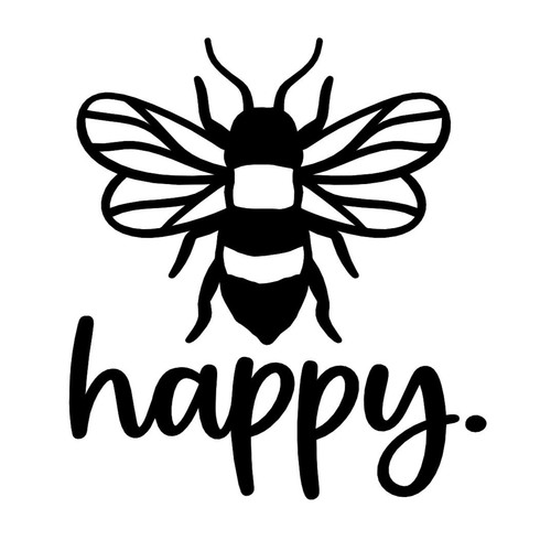 Bumble bee happy positive - bee, cute