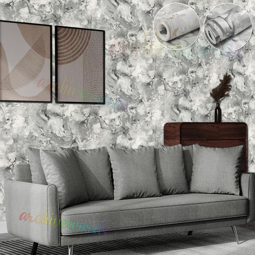 Silver grey marble - grey, wallpaper