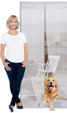 Magnetic Fly Screen Door 210x100cm Fly Net for Door with 18 Magnets