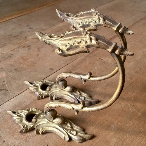 Pair gilt brass - pair,