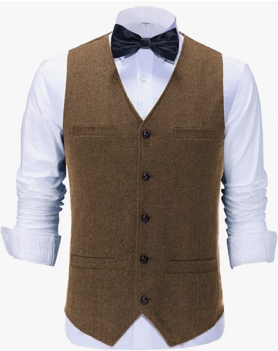 Men tweed waistcoat - men,