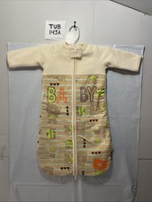 Woombie MY SCRUFFY BEARS Beige Baby Sleeper Baby Size 0-3 Months