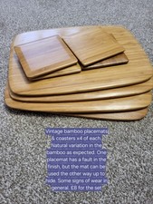 Vintage Bamboo Table Mats &
