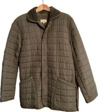 Cro' Jack Quilted Olive Green Coat Size M