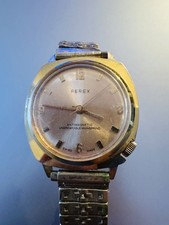 Vintage Ferex Unbreakable Mainspring Gold Tone Hand Wind  Swiss Men’s Watch -S/R