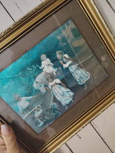Vintage wall art golden - golden, hours