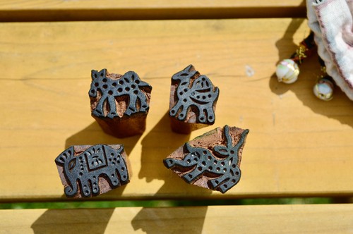 Set beautiful hand carved - of, hand-carved