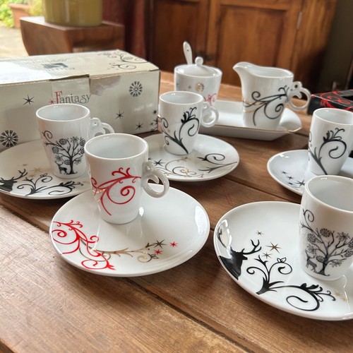 Porcelain espresso set with - set,