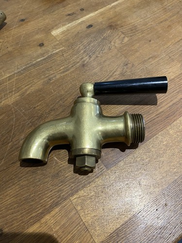 Vintage solid brass barrel - solid,