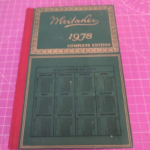 The whitakers almanac 1978 - whitakers,