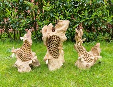 Wooden freestanding bee hotel - wooden,
