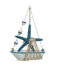 17cm Nautical Ship Statue Ceramic Sailing Boat Decor Sailing Boat Ornament NEW