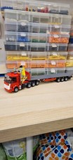 Lego city heavy hauler 8 wheel Truck With Hiab+tri-axl  Flat Bed Trailer L@@k