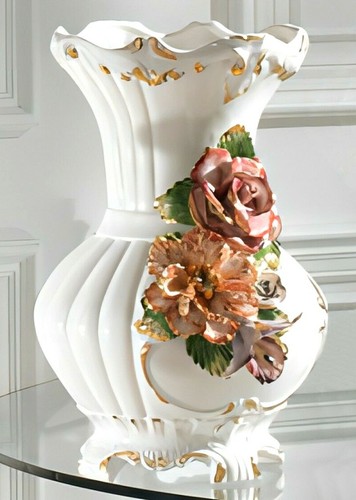 Capodimonte porcelain flowers
