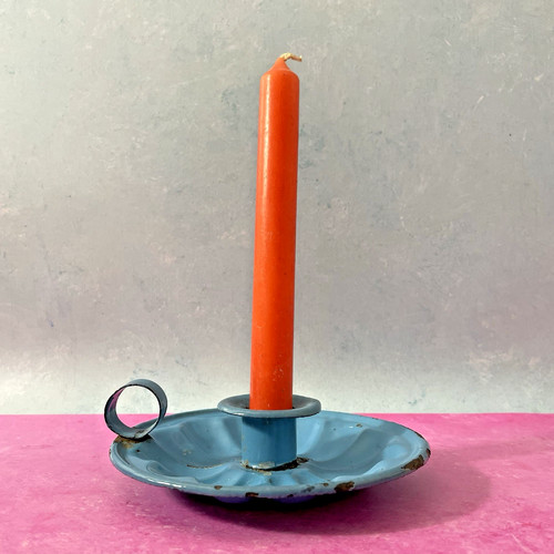 Vtg blue enamel chamber - vtg,