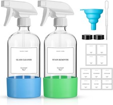 2 Pack Glass Spray Bottles