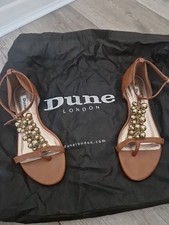 Dune Ladies TAN Sandals Size 4