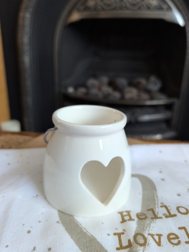 Cut heart light - holder, 10cm