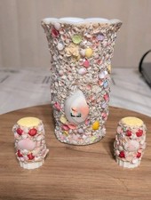 Vintage Flower Vase With Salt