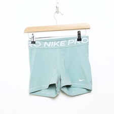 NIKE Training Pro 3" Shorts Women's Green SIZE S