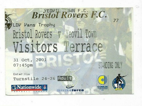 Ticket 2001 ldv - 2001/02, trophy