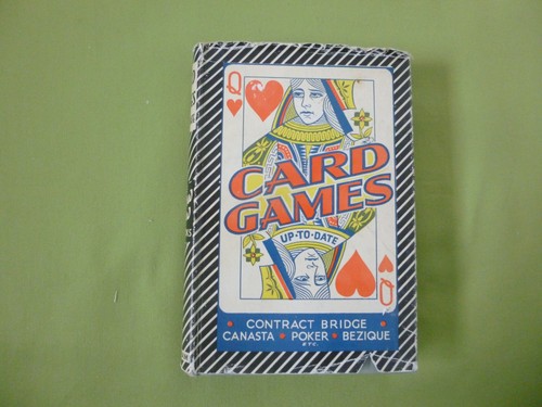 Old hardback card games book - games,