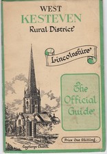 West Kesteven Rural District Lincolnshire Vintage Official Guide c1949 FAIR