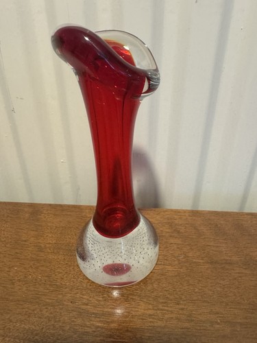 Cranberry bubble glass - bubble,