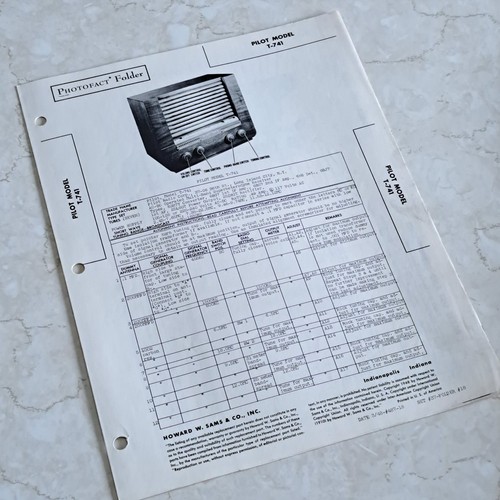 Pilot manual 741 - t-741, radio