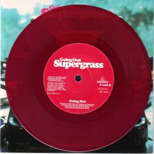 Supergrass Going Out 7" vinyl UK Parlophone 1996 Limited edition burgundy vinyl