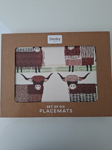 Denby highland cow - denby, placemats