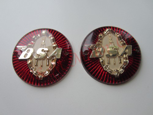 Bsa tank badges piled - bsa, arms