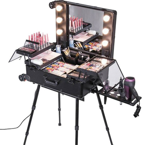 Rolling makeup train case - rolling,