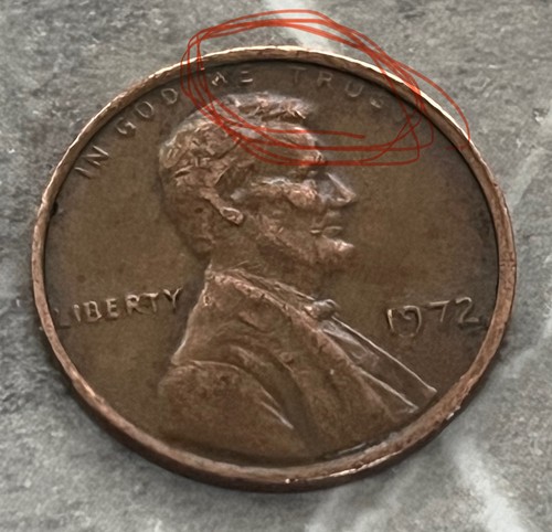 Collectible 1972 lincoln penny