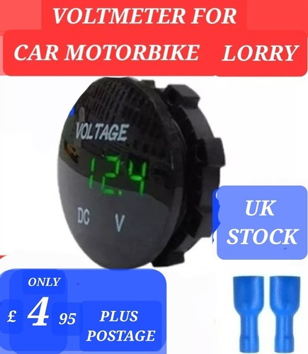 Car motorbike lorry voltmeter - car,