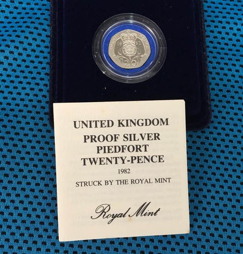1982 piedfort silver proof - 1982, uk