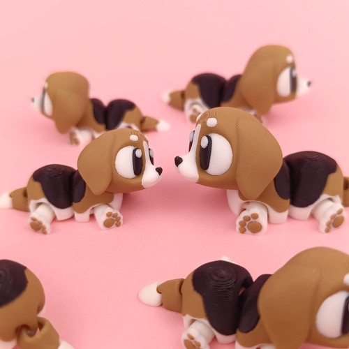 Printed flexi beagle dog - flexi,