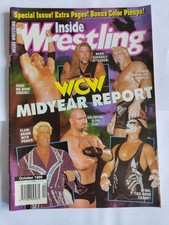 Inside Wrestling Magazine October 1999 WCW MID YEAR REPORT FLAIR GOLDBERG PAGE